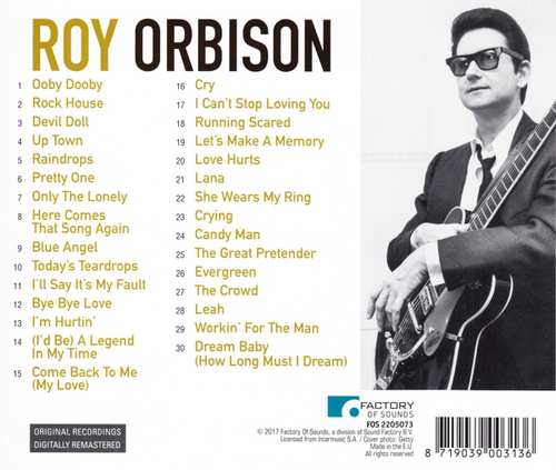 Roy Orbison (로이 오비슨) - Let's Make A Memory