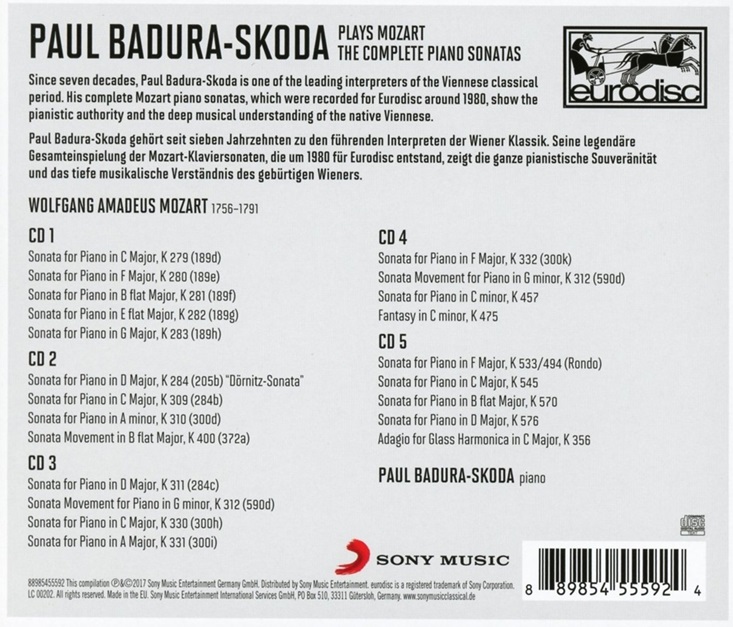 Paul Badura-Skoda 모차르트: 피아노 소나타 전곡집 - 파울 바두라 스코다 