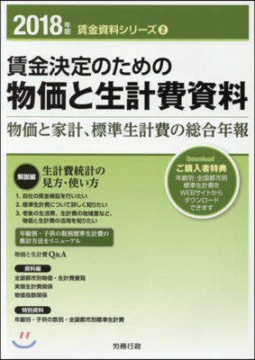 ’18 賃金決定のための物價と生計費資料