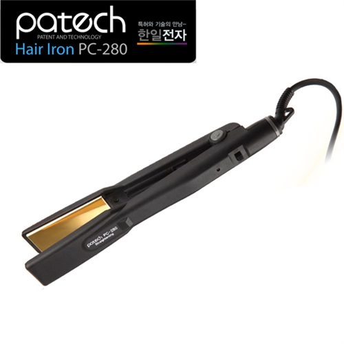한일전자 PATECH 전문가용 고데기 PC-280 (방열설계 / 특수 도금 세라믹코팅 발열판 / 360도 회전코드 / PTC 히터 / 매직기 )