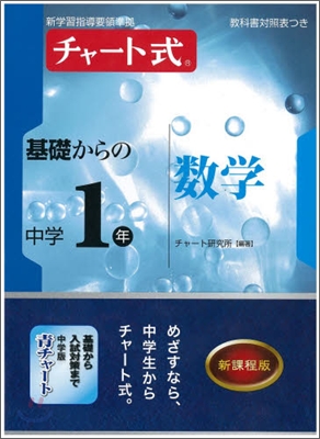 チャ-ト式 基礎からの中學1年 數學