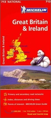 Great Britain & Ireland 2023 - Michelin National Map 713