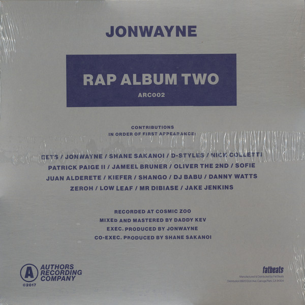 Jonwayne (존웨인) - Rap Album Two [LP]