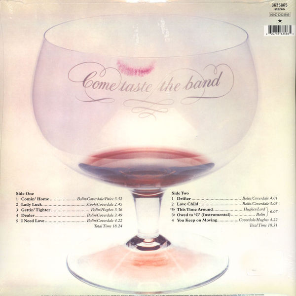 Deep Purple (딥 퍼플) - Come Taste The Band [LP]