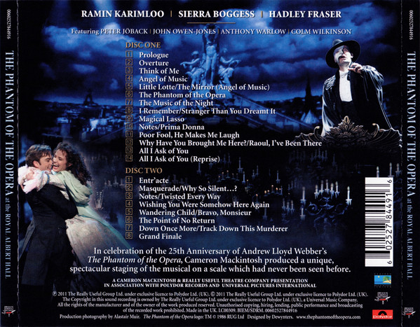 오페라의 유령 25주년 기념 로열 알버트홀 공연 실황 (The Phantom Of The Opera: At The Royal Albert Hall OST)