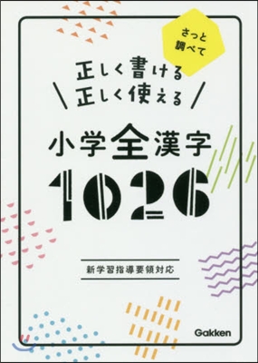 正しく書ける正しく使える小學全漢字