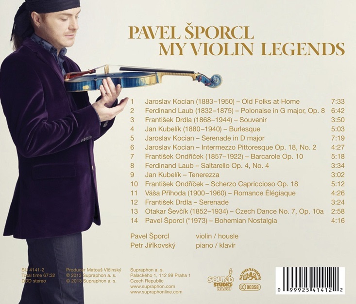 Pavel Sporcl 파벨 슈포르츨 - 보헤미아 악파의 바이올린 소품집 (My Violin Legends)