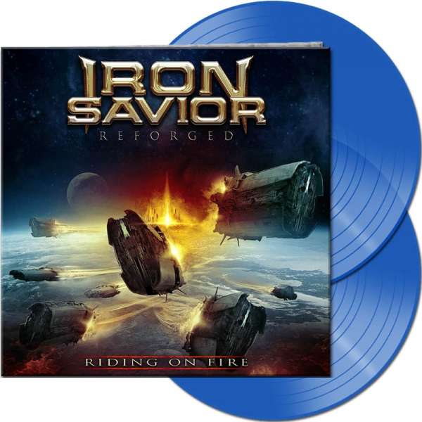 Iron Savior (아이언 세이비어) - Reforged - Riding On Fire [투명 블루 컬러 2LP]