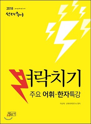 2018 선재국어 벼락치기 주요 어휘.한자 특강