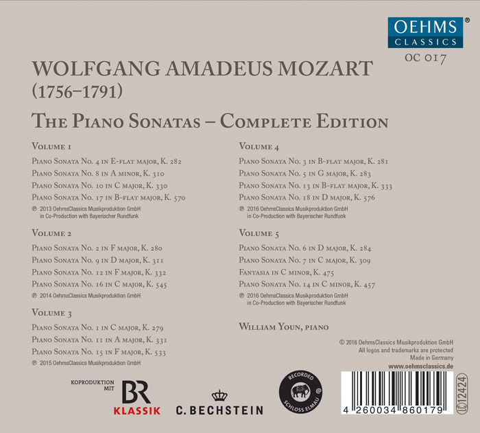 윤홍천 - 모차르트: 피아노 소나타 전곡집 (William Youn plays Mozart Sonatas - Complete Edition)