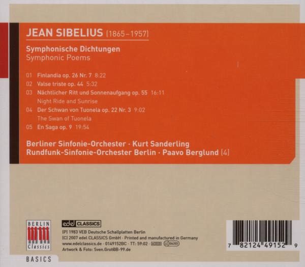 Kurt Sanderling 시벨리우스: 교향시 (Sibelius: Symphonic Poems)