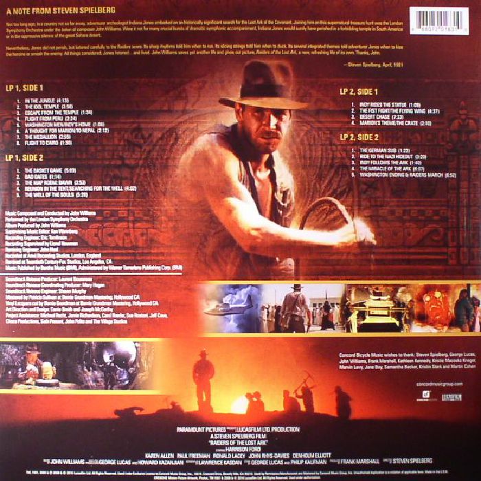 레이더스: 잃어버린 성궤를 찾아서 영화음악 (Raiders of the Lost Ark OST by John Williams) [2LP]