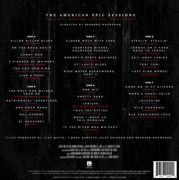 아메리칸 에픽 세션 다큐멘터리 음악 (American Epic: the Sessions OST) [3 LP]