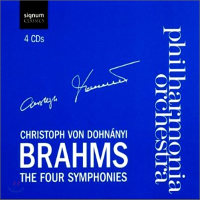 Christoph von Dohnanyi 브람스: 교향곡 전곡집 (Brahms: Symphonies Nos. 1-4 Complete)