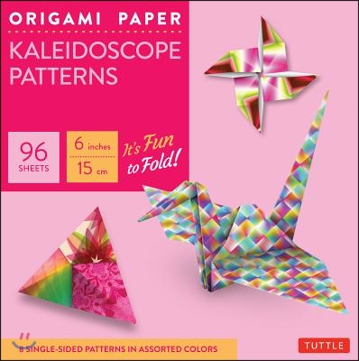 Origami Paper - Kaleidoscope Patterns - 6" - 96 Sheets: Tuttle Origami Paper: High-Quality Origami Sheets Printed with 8 Different Patterns: Instructi