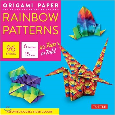 Origami Paper 100 Sheets Rainbow Patterns 6" (15 cm)