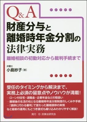 Q&amp;A財産分輿と離婚時年金分割の法律實務