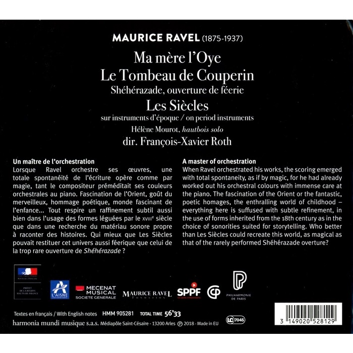 Francois-Xavier Roth 라벨: 어미 거위 / 쿠프랭의 무덤 (Ravel: Mother Goose / Le Tombeau de Couperin)