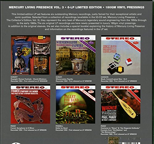 머큐리 리빙 프레즌스 3집 (Mercury Living Presence Vol.3 - The Collector's Edition) [6 LP]