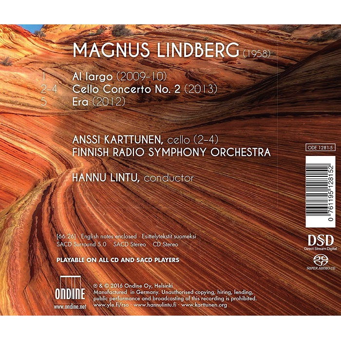 Hannu Lintu 마그누스 린드베르크 작품집 (Lindberg: Al Largo, Cello Concerto No. 2, Era)