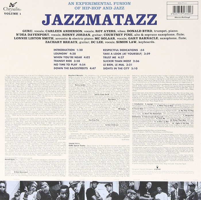 Guru (구루) - Jazzmatazz Volume.1 (재즈마타즈 1집) [LP]