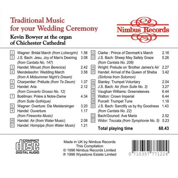 Kevin Bowyer 결혼식을 위한 클래식 음악 모음집 (Traditional Music for your Wedding Ceremony)