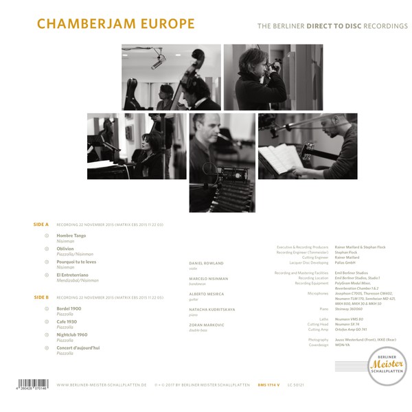 ChamberJam Europe 아스토르 피아졸라 / 마르첼로 니신만 실내악 작품집 (Astor Piazzolla / Marcello Nisinman: Chamberjam Europe) [LP]