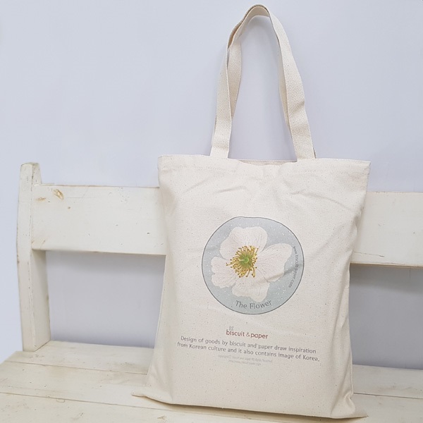 [무료배송]에코백 찔레꽃 꽃그림천가방