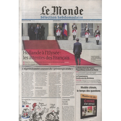 Le Monde Selection (주간) : 2012년 05월 19일자