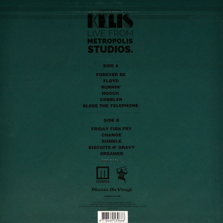 Kelis (켈리스) - Live From Metropolis Studios [투명 그린 컬러 LP]