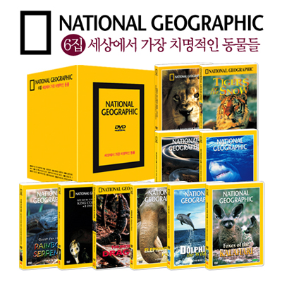 [내셔널지오그래픽] 6집 세상에서 가장 치명적인 동물 10종 박스 세트 (National Geographic 10 DVD BOX SET)