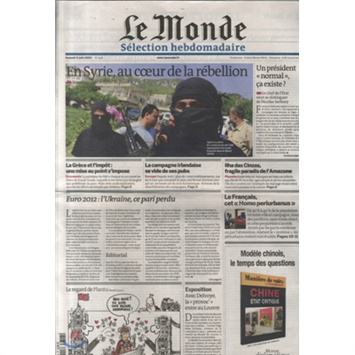 Le Monde Selection (주간) : 2012년 06월 09일자