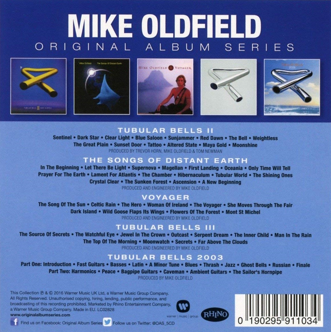 Mike Oldfield - Original Album Series 마이크 올드필드 오리지널 앨범 5CD 박스 세트
