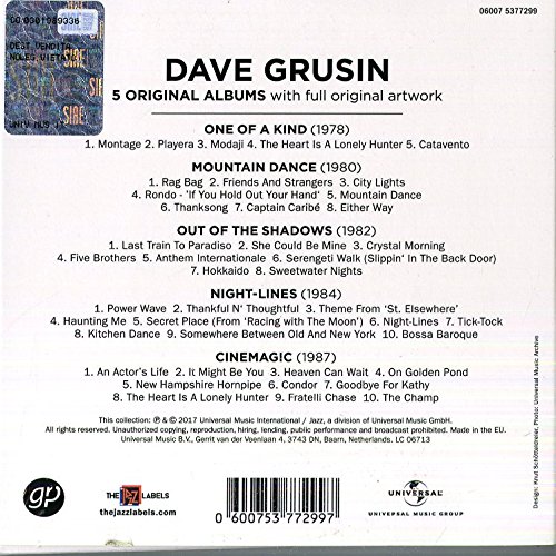 Dave Grusin - 5 Original Albums 데이브 그루신 오리지널 앨범 5CD 박스 세트