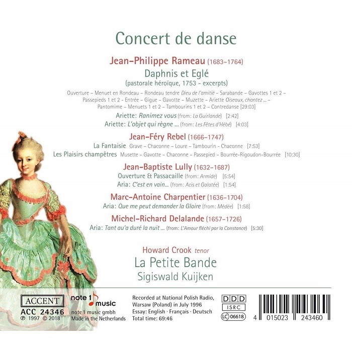 Sigiswald Kuijken 프랑스 바로크 오페라의 향연 - 륄리: 아르미드, 아시스와 갈라테 / 샤르팡티에: 메데 외 (Concert de Danse)