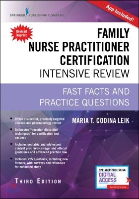 Family Nurse Practitioner Certification Intensive Review: Fast Facts and Practice Questions (Book + Digital Access)