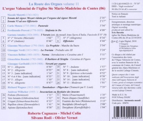 Olivier Vernet 오르간 순례 11집 : 콩트 성 마리 막달레나 교회의 발론치니 오르간