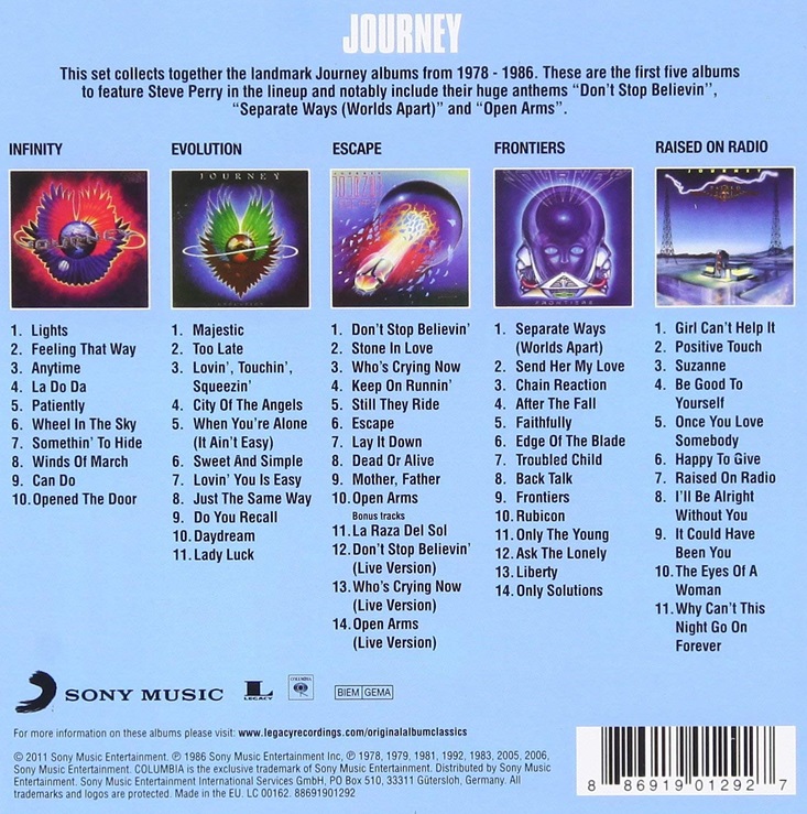 Journey - Original Album Classics [5CD]