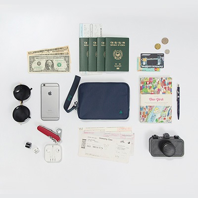FAMILY PASSPORT POUCH DOUBLE