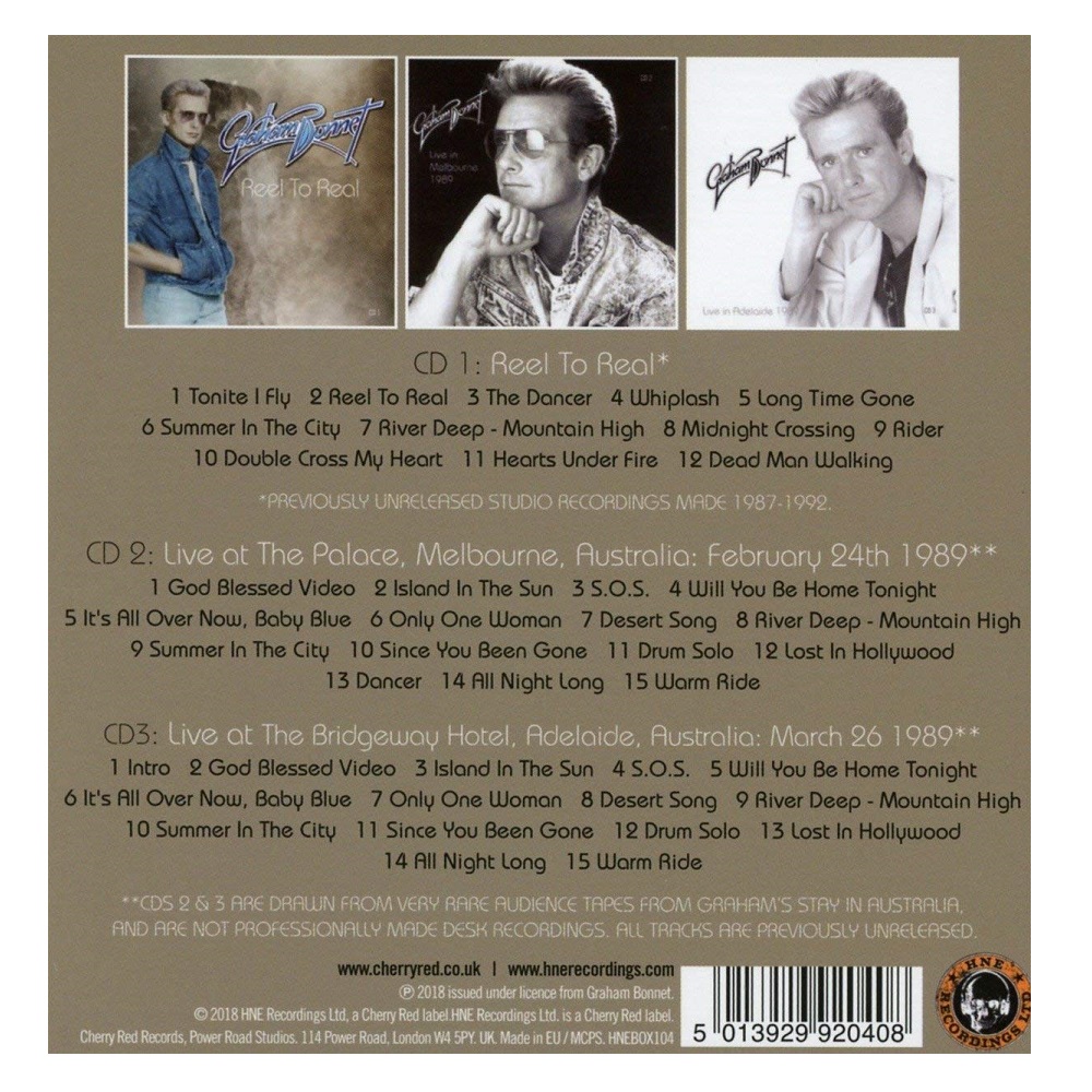 Graham Bonnet (그레이엄 보넷) - The Archives 미발표 스튜디오 레코딩 & 라이브 실황 수록 3CD Rematers Boxset