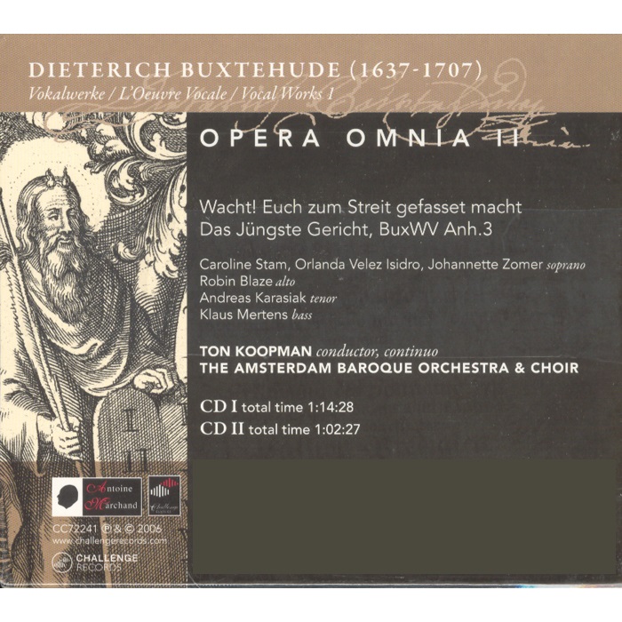 Ton Koopman 북스테후데: 전집 2 - 성악 작품집 1 (Buxtehude: Opera Omnia II - Vocal Works 1)