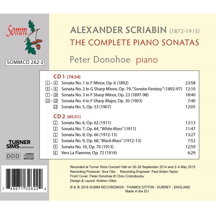 Peter Donohoe 스크리아빈: 피아노 소나타 전곡집 - 피터 도노호 (Scriabin: The Complete Piano Sonatas)
