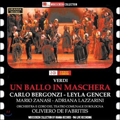 베르디 : 가면 무도회 - 카를로 베르곤치, 레일라 젠서, 볼로냐 시립극장 오케스트라와 합창단 &amp; 올리비에로 데 파브리티스