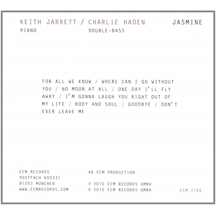 Keith Jarrett / Charlie Haden - Jasmine 키스 재럿, 찰리 헤이든