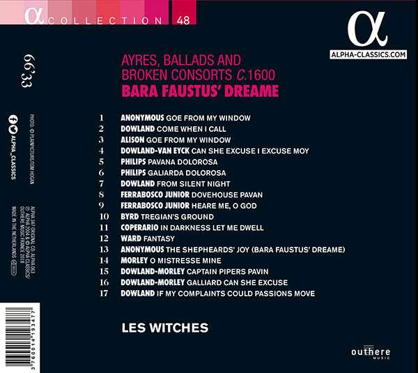 Les Witches 바라 파우스투스의 꿈 - 17세기 영국 음악 (Bara Faustus’ Dreame Ayres, Ballads And Broken Consorts C.1600)