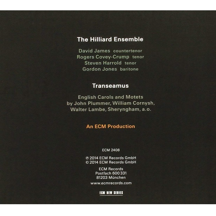 The Hilliard Ensemble 15세기 영국의 폴리포니 (Transeamus - English Carols and Motets)