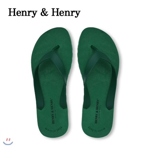 [made in Italy][헨리앤헨리] Henry&amp;Henry Flipper Sandal (Green_Green)