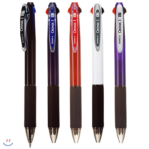 [알앤비]동아연필 CRONIX3 크로닉스3색 멀티펜-0.7mm/하이브리드펜