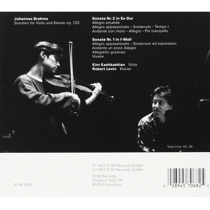 Kim Kashkashian 브람스: 비올라 소나타  - 킴 카쉬카쉬안 (Brahms : Sonata For Viola And Piano)
