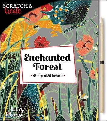 Scratch &amp; Create: Enchanted Forest: 20 Original Art Postcards